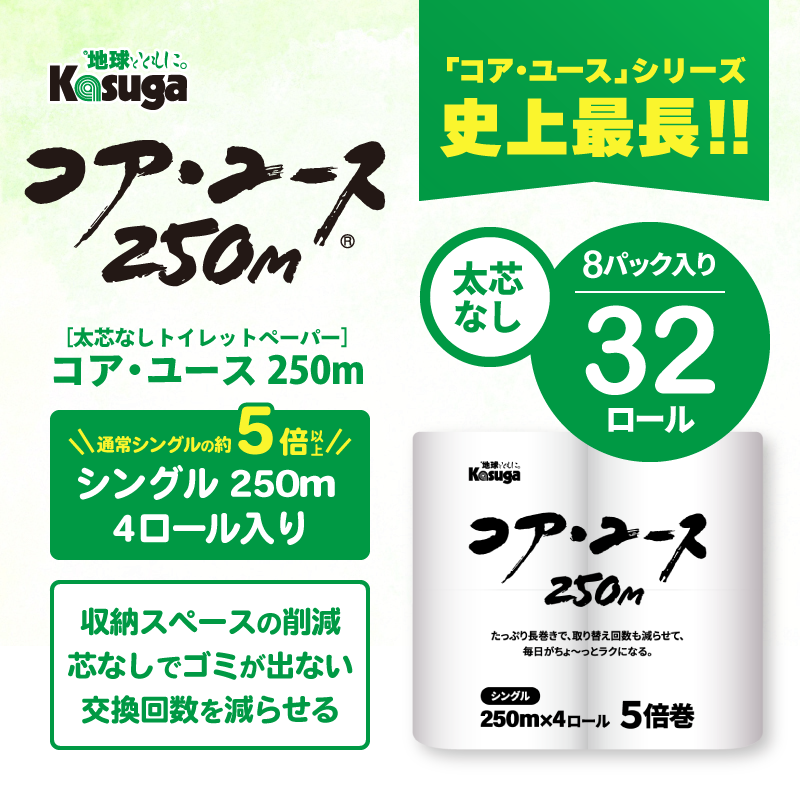 新製品　コア・ユース250m紹介